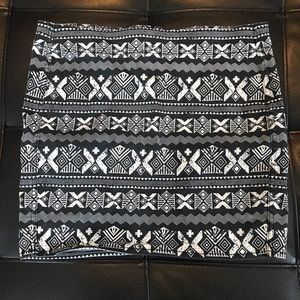 Black and White Skirt